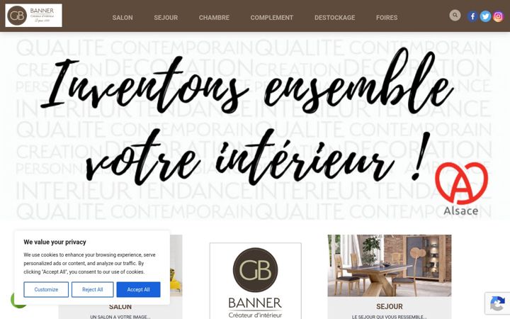 Screenshot of banner-interieur.fr