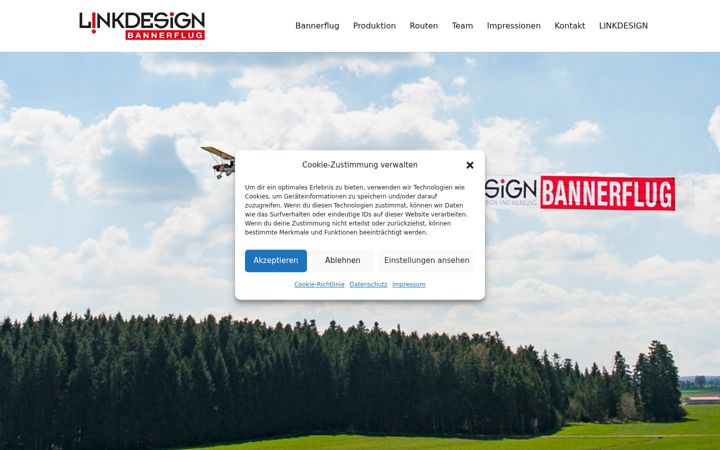 Screenshot of bannerflug-link.de