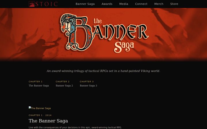 Screenshot of bannersaga.com
