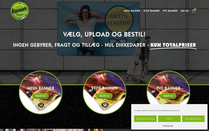 Screenshot of bannerselskabet.dk