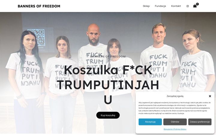 Screenshot of bannersoffreedom.com