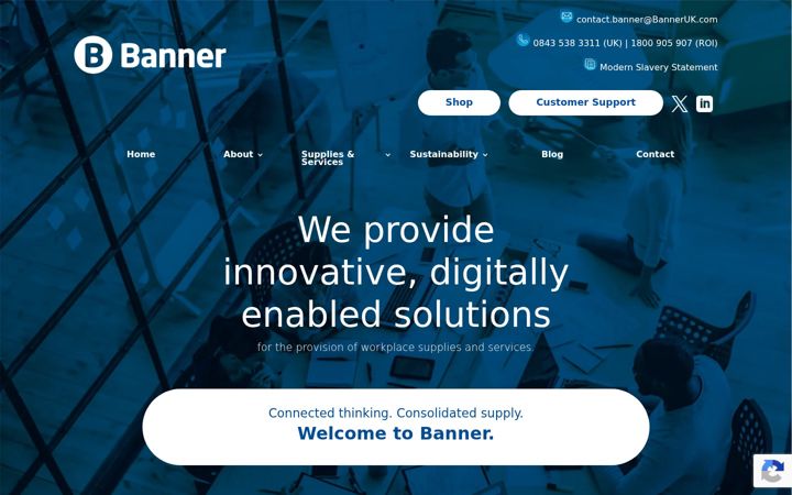 Screenshot of banneruk.com