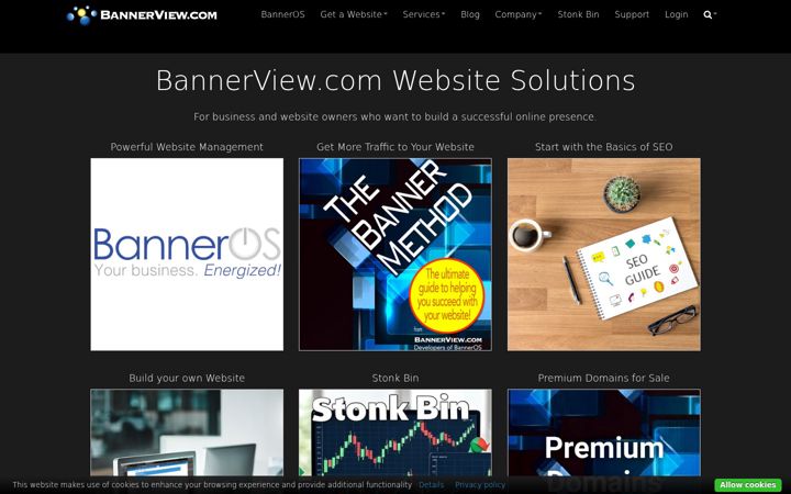 Screenshot of bannerview.com