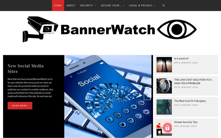 Posnetek zaslona bannerwatch.uk