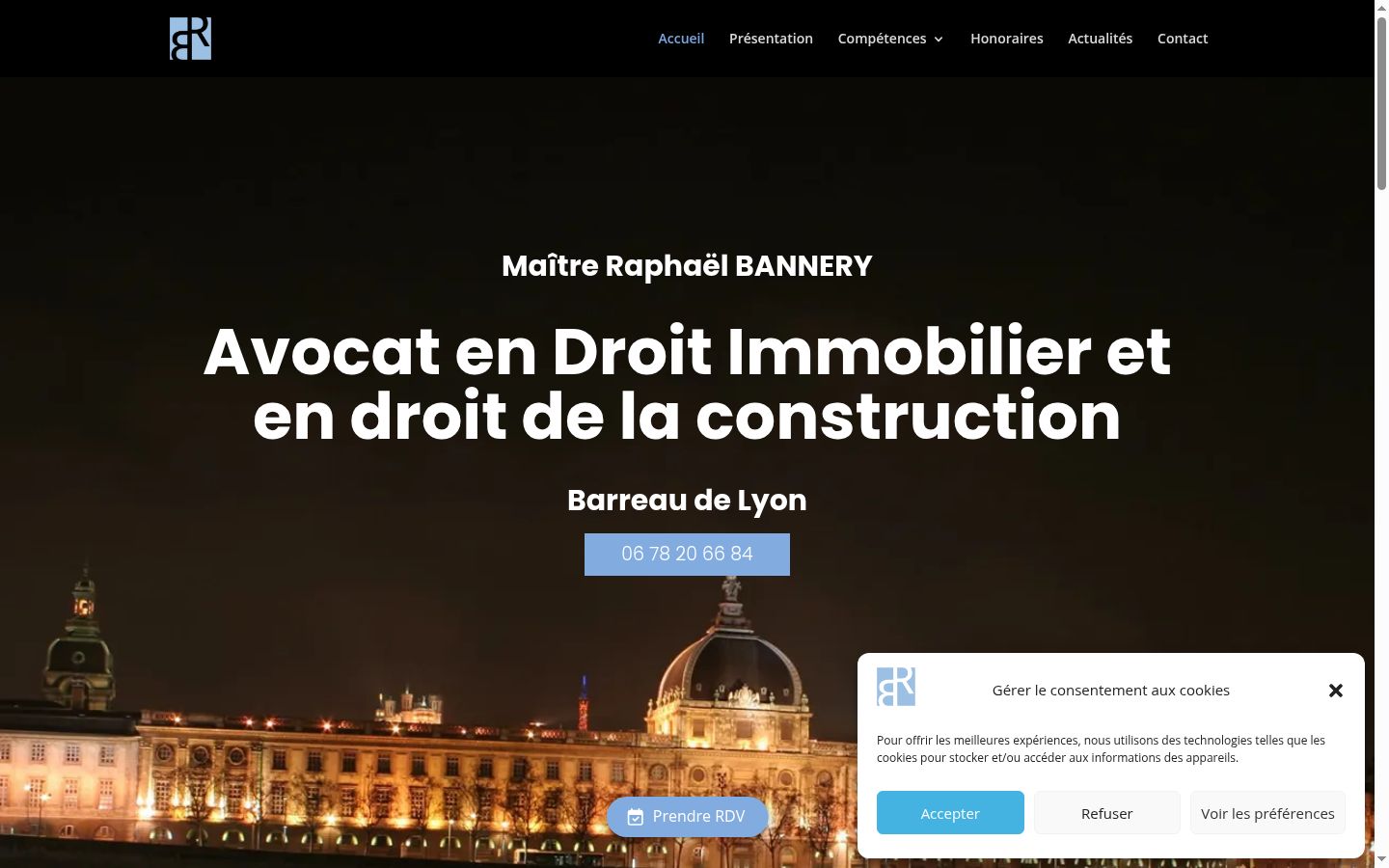 Screenshot des Einwilligungsbanners vor jeglicher Interaktion