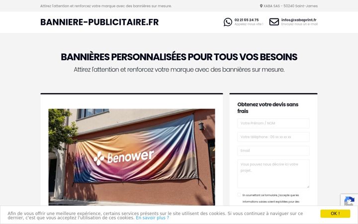 Zrzut ekranu banniere-publicitaire.fr