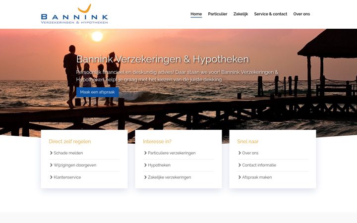 Screenshot of banninkverzekeringen.nl