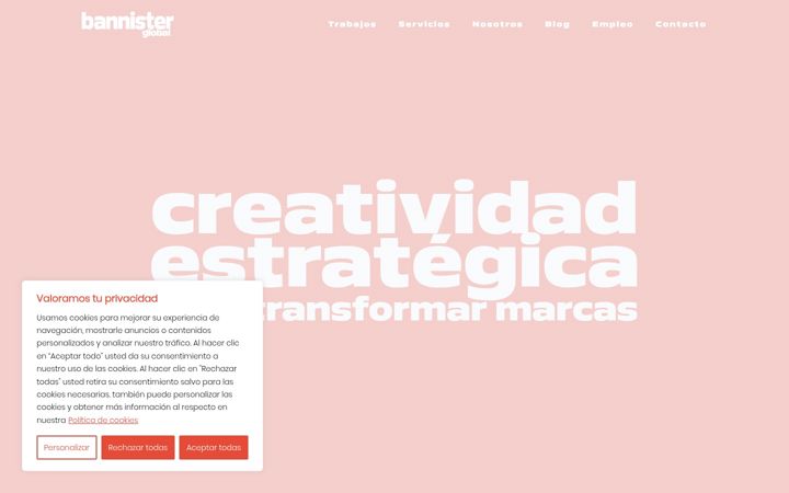 Screenshot of bannisterglobal.com