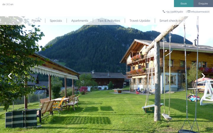 Screenshot of bannwald.it