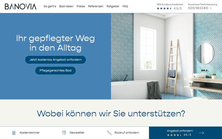 Screenshot of banovia.de