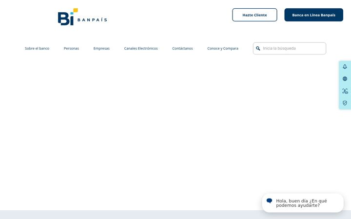 Screenshot of banpais.hn