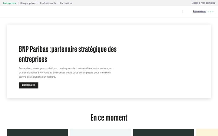 Screenshot of banqueentreprise.bnpparibas