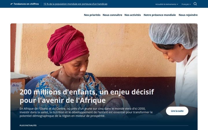 Screenshot of banquemondiale.org