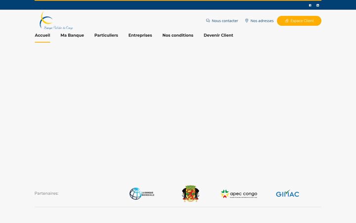 Screenshot of banquepostale.cg