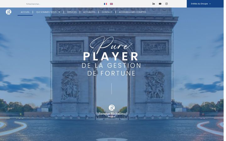 Screenshot of banquerichelieufrance.com