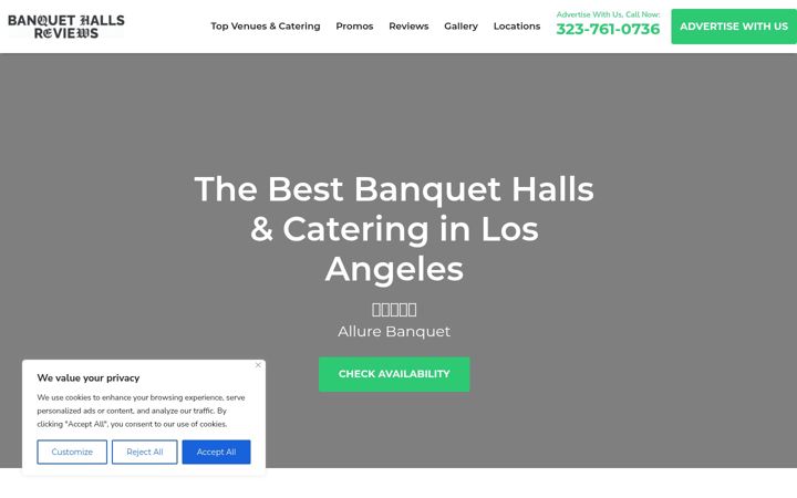 Screenshot of banquethallreviews.com