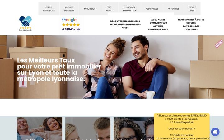 Screenshot of banquimmo.fr