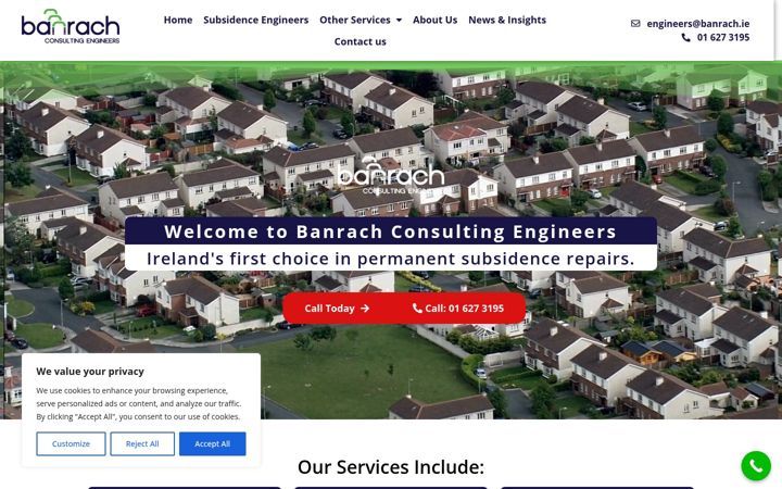 Screenshot of banrach.ie