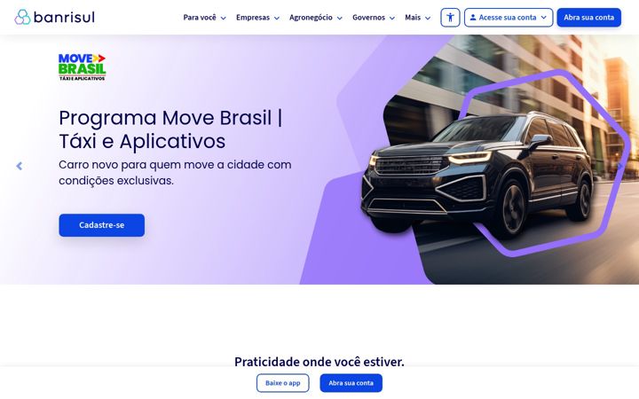 Zrzut ekranu banrisul.com.br