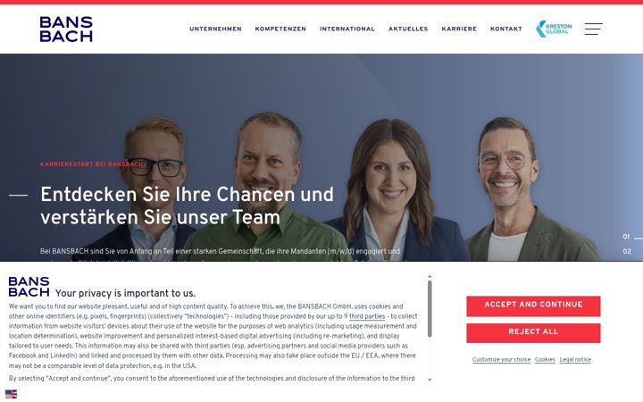 Screenshot of bansbach-gruppe.de
