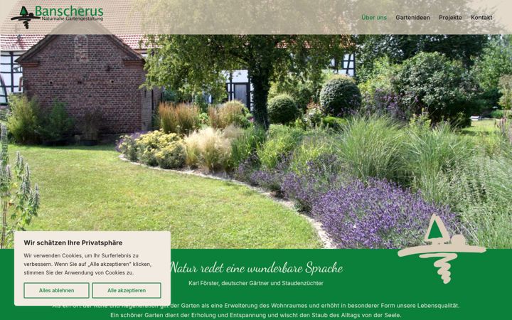 Screenshot of banscherus.de