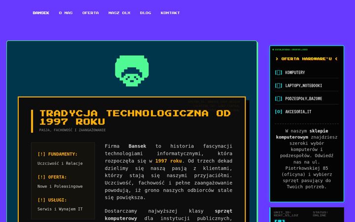 Screenshot von bansek.com.pl