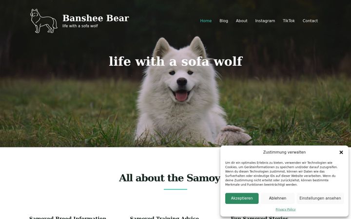 Screenshot of banshee-bear.com