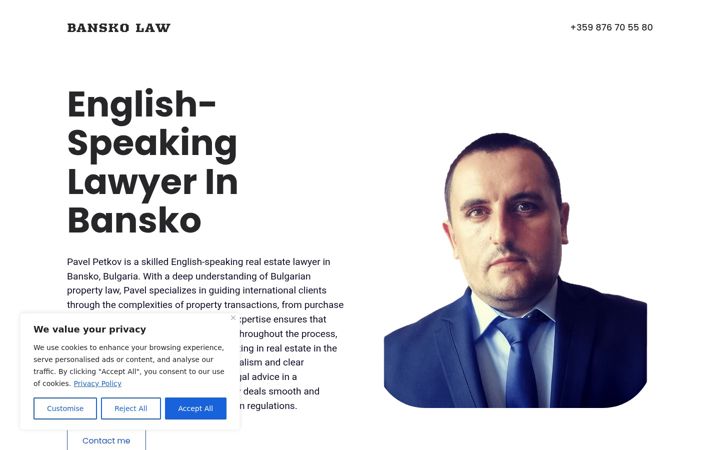 Screenshot of banskolaw.com