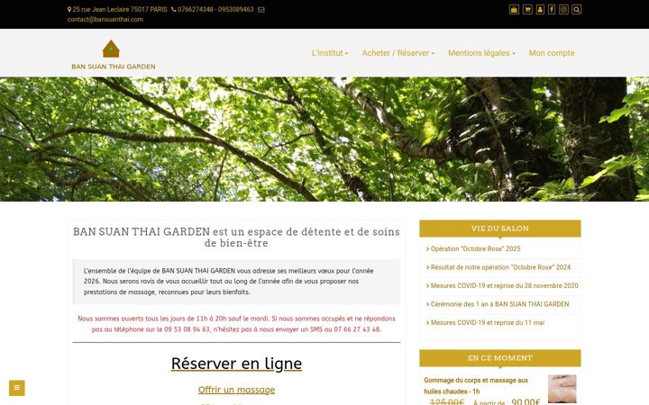 Zrzut ekranu bansuanthai.fr