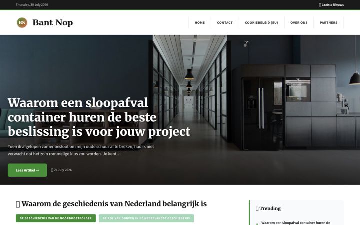Ekrānuzņēmums no bant-nop.nl