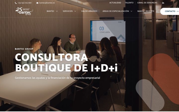 Screenshot of bantec.es