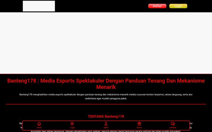 Screenshot of banteng178.com