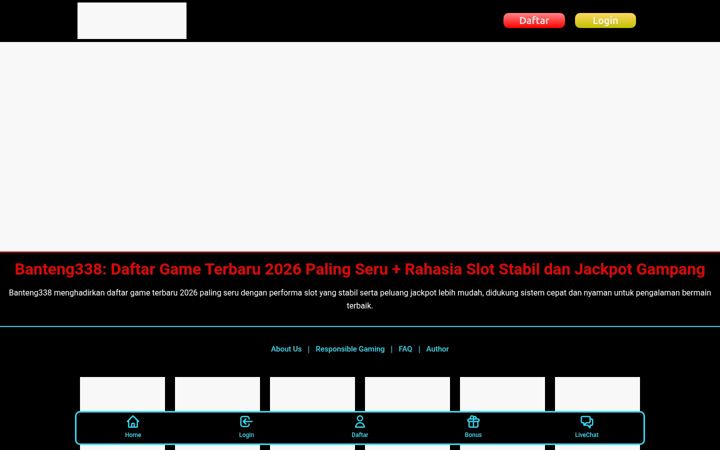 Screenshot of banteng338.com
