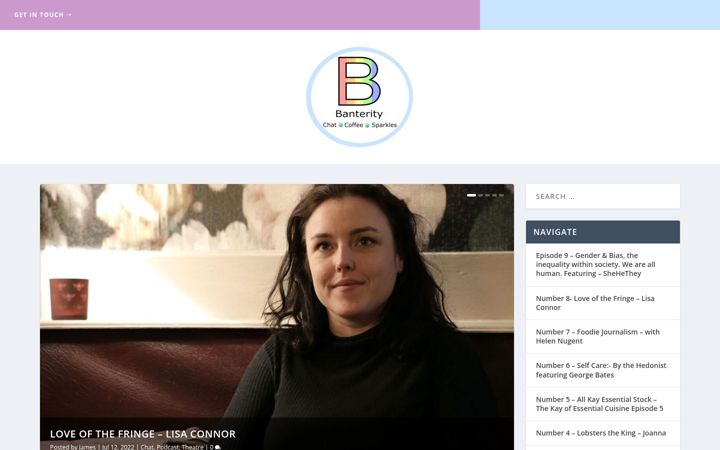 Екранна снимка на banterity.co.uk