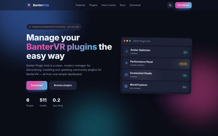 Screenshot of banterplugins.com