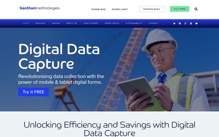 Screenshot of banthamtechnologies.com