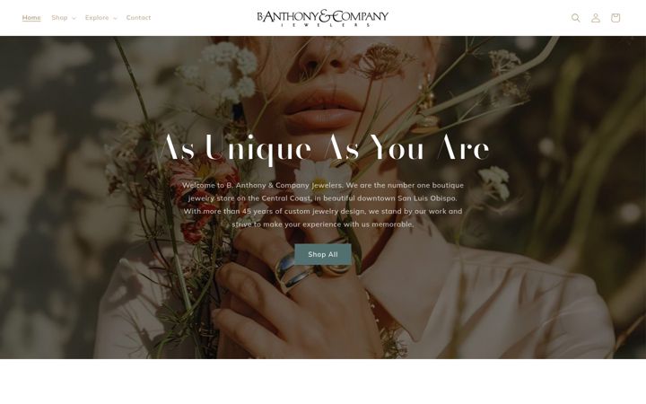 Screenshot of banthony.com