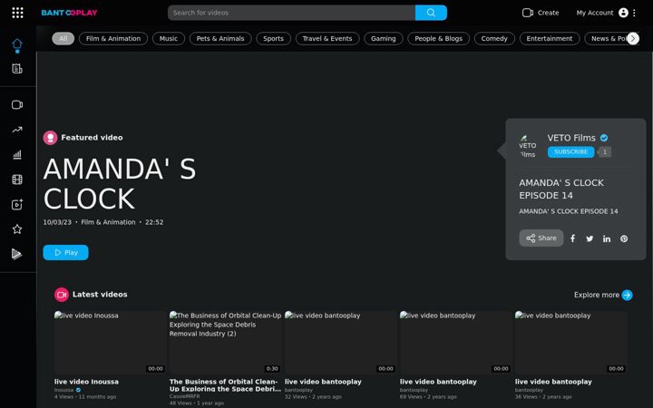 Screenshot of bantooplay.com