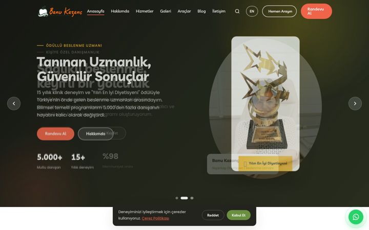 Screenshot of banukazanc.com