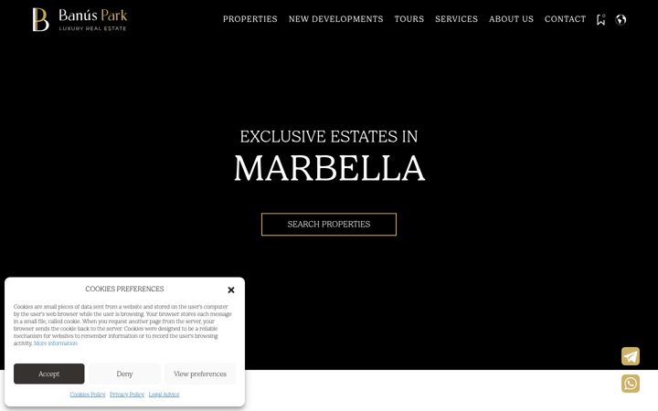 Screenshot of banuspark.com