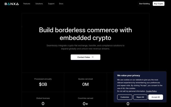 Screenshot of banxa.com
