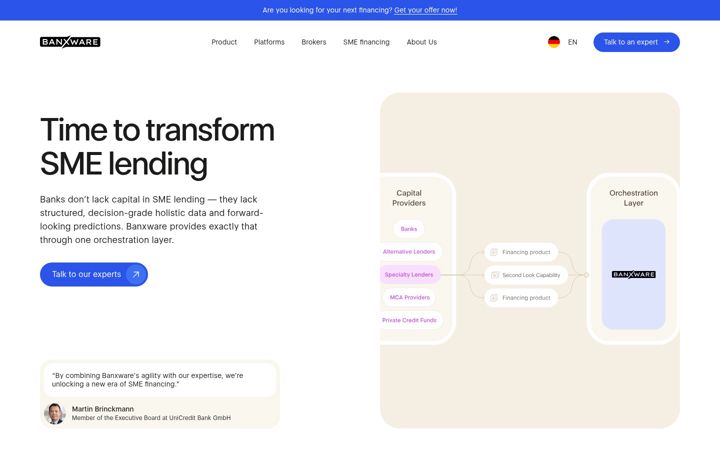 Screenshot of banxware.com