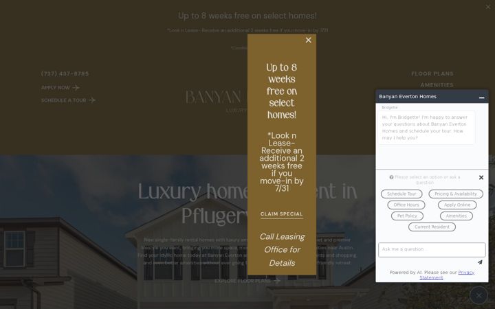 Screenshot of banyanevertonhomes.com