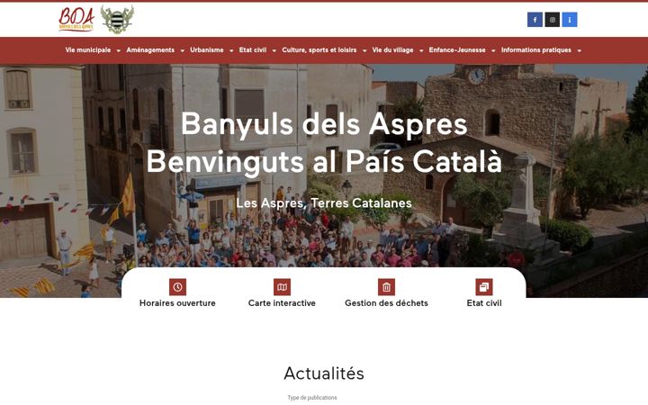 Screenshot of banyulsdelsaspres.fr