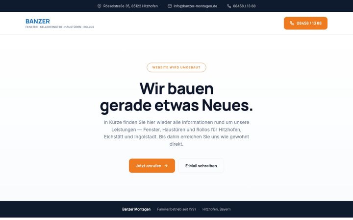 Screenshot of banzer-montagen.de