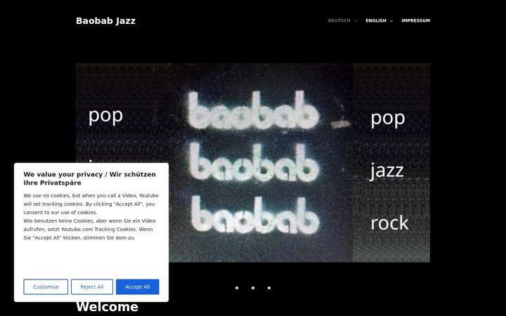 Screenshot of baobab-jazz.com