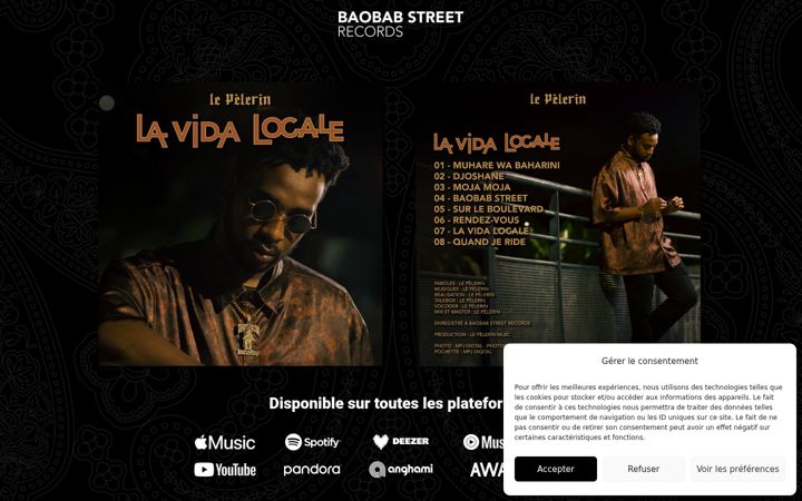 Screenshot of baobabstreet.com