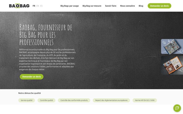 Screenshot of baobag.com