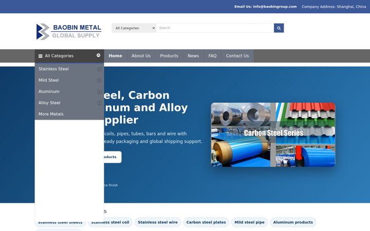 Screenshot of baobingroup.com