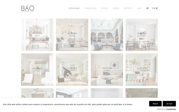 Screenshot of baoproyectos.com